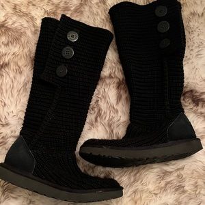 UGG CLASSIC CARDIGAN KNEE HIGH BOOTS